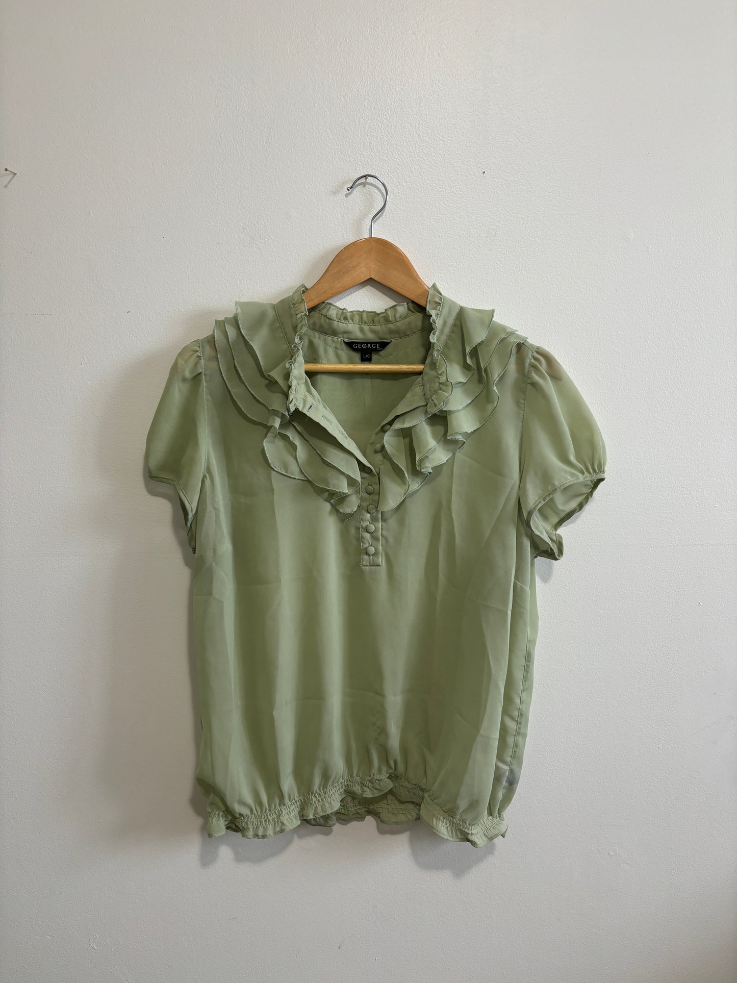 Vintage Style Pastel Green Shirt