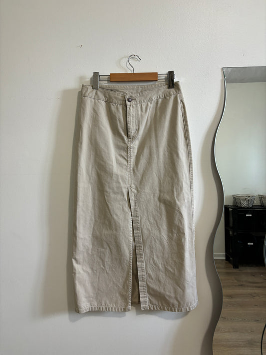 Long Khaki Skirt
